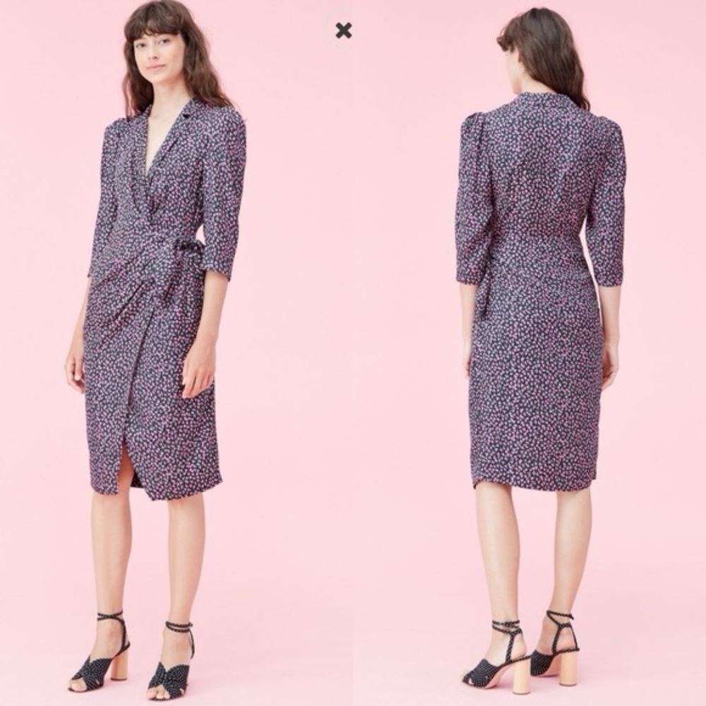 RARE Rebecca Taylor Floral Wrap Dress